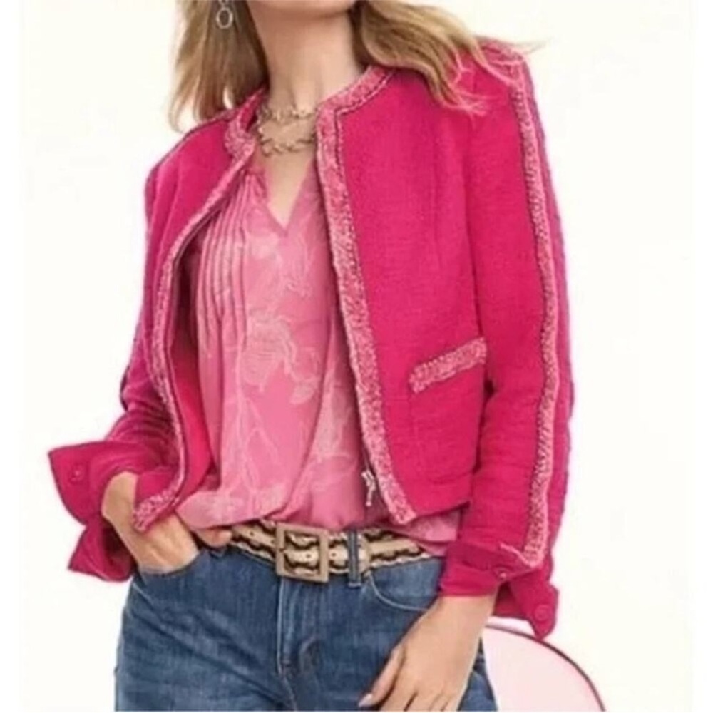 CAbi Ballroom Pink fitted lined Jacket